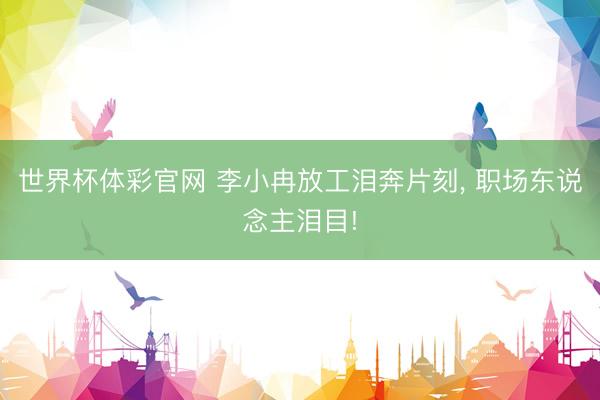 世界杯体彩官网 李小冉放工泪奔片刻, 职场东说念主泪目!