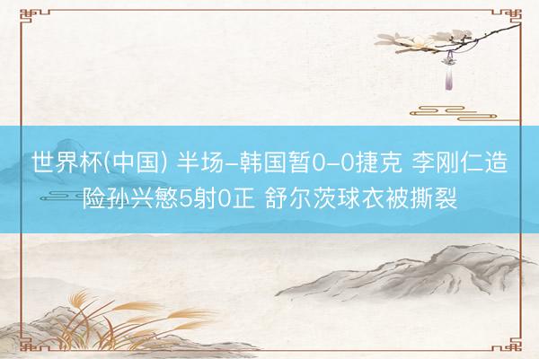 世界杯(中国) 半场-韩国暂0-0捷克 李刚仁造险孙兴慜5射0正 舒尔茨球衣被撕裂